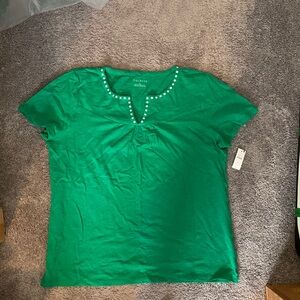 Talbots women’s size XL Kelly green t-shirt
